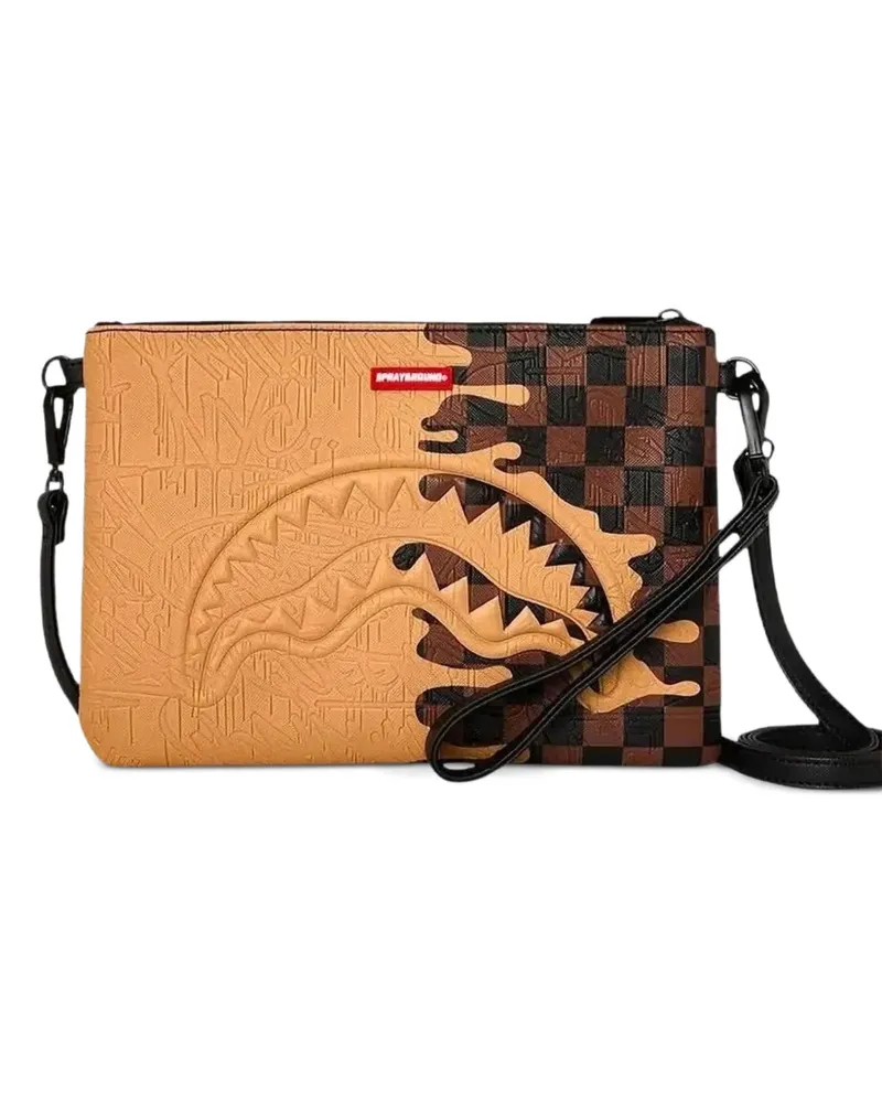 Sprayground Henny Melt Clutch mit Haimotiv - Nude Nude