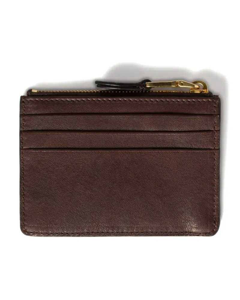 Miu Miu Kartenetui mit Logo-Prägung - Braun Braun