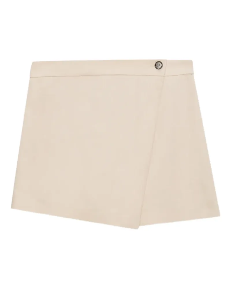 MSGM Asymmetrische Shorts mit Knöpfen - Nude Nude