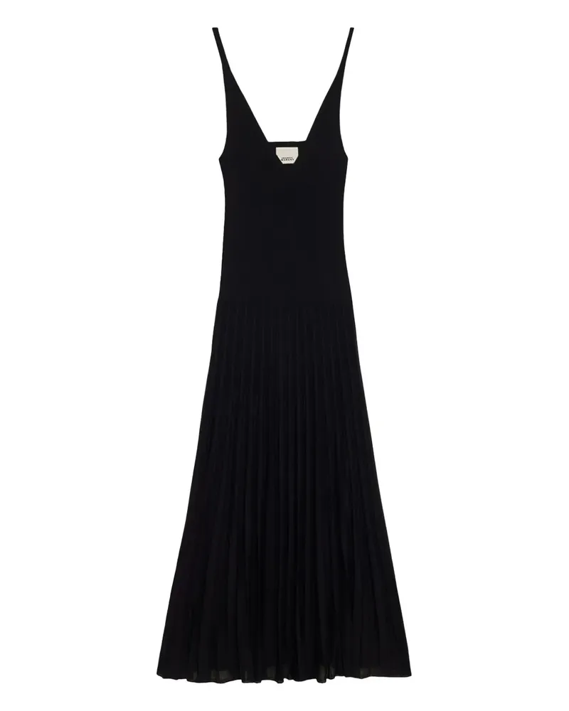 Isabel Marant Velma Maxikleid - Schwarz Schwarz