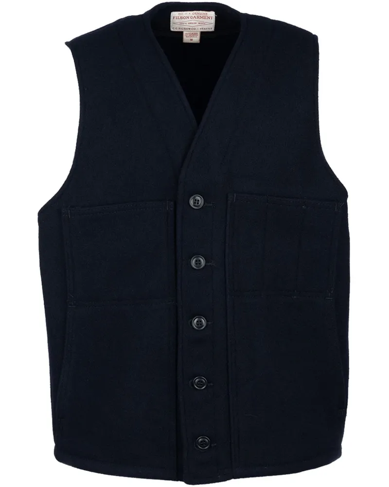 Filson Weste aus Wolle - Blau Blau