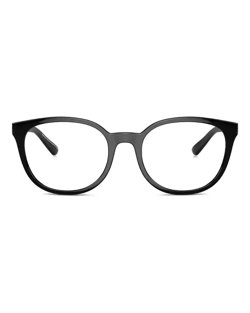 Armani Exchange Brille mit rundem Gestell - Schwarz Schwarz