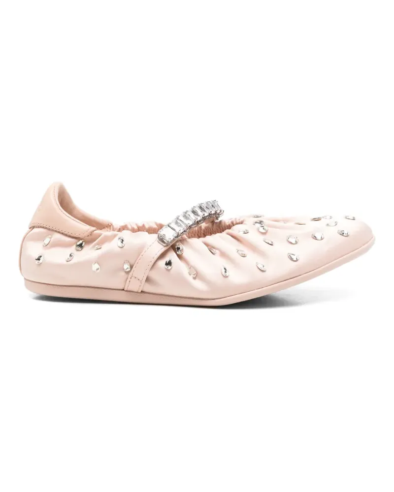Jimmy Choo Jade Ballerinas mit Kristallen - Rosa Rosa
