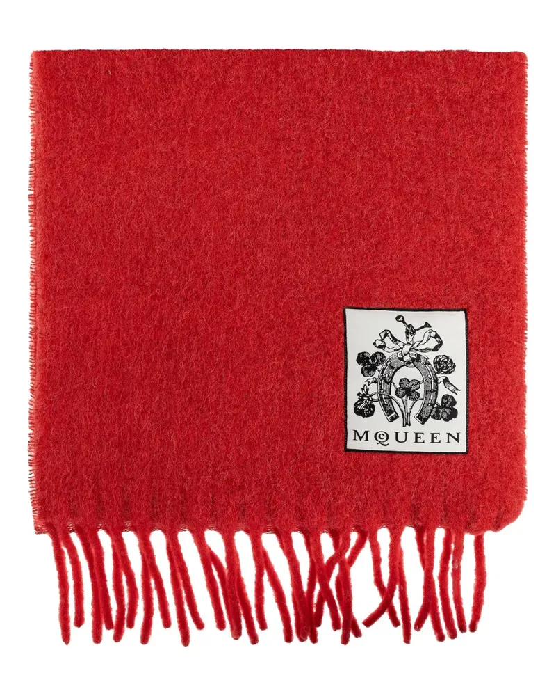 Alexander McQueen Schal aus Wollgemisch - Rot Rot