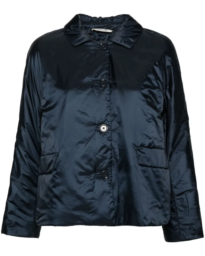 Max Mara Gefütterte Greens Jacke - Blau Blau