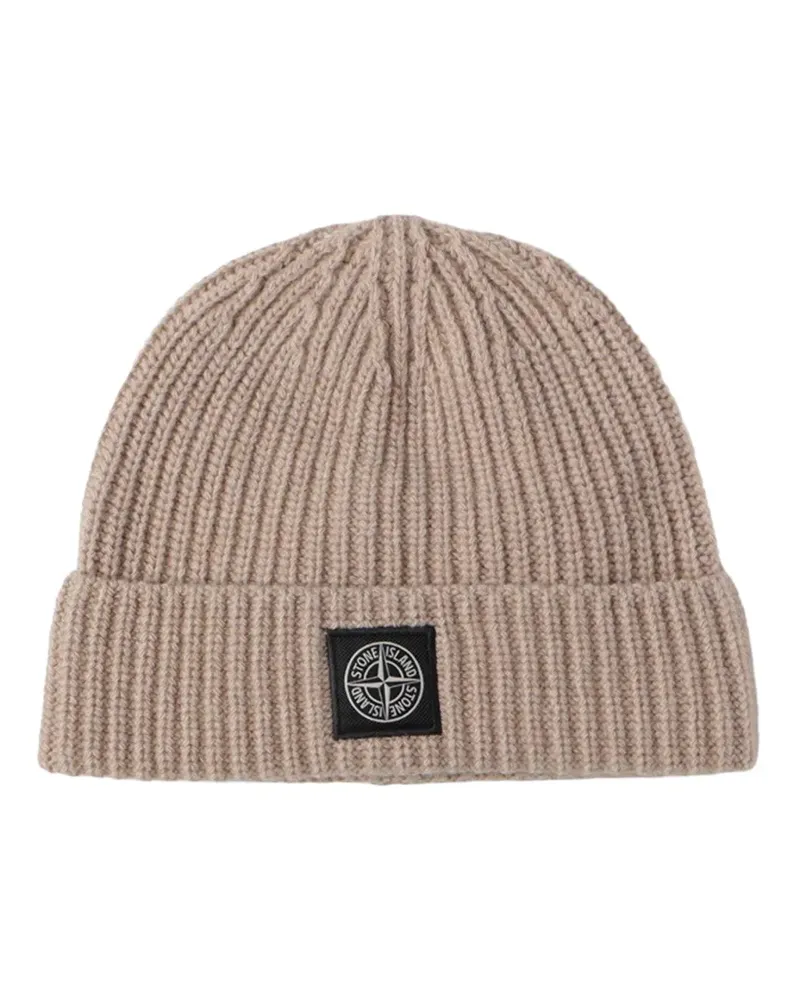 Stone Island N100012 Light RWS Geelong Beanie aus Wolle - Nude Nude