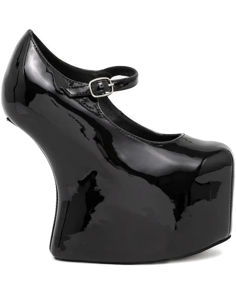 Jeffrey Campbell Plateau-Pumps mit Schnalle - Schwarz Schwarz