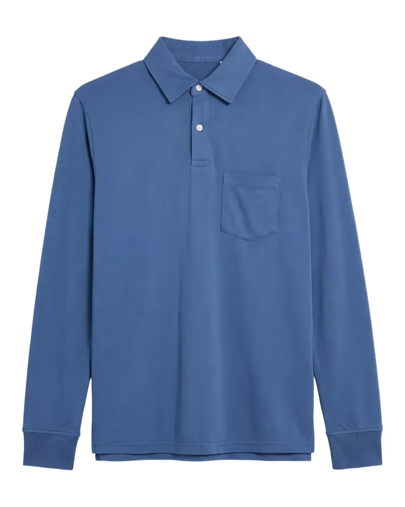 Hartford Poloshirt mit Brusttasche - Blau Blau