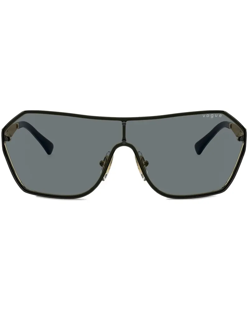 Vogue Sonnenbrille mit Shield-Gestell - Schwarz Schwarz