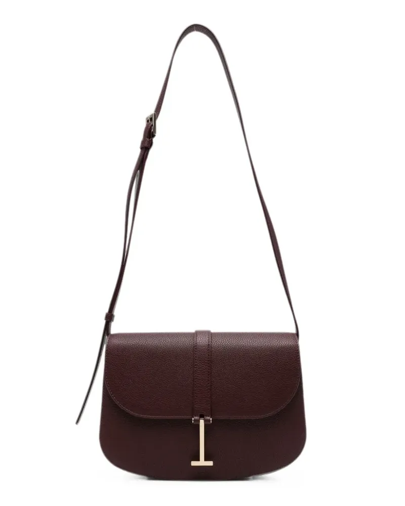 Tom Ford T-clasp grained leather shoulder bag - Rot Rot