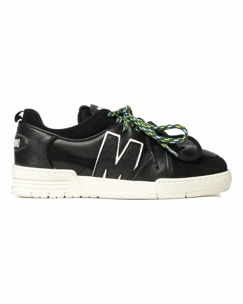 Moschino Sneakers aus Kalbs- und Wildleder - Schwarz Schwarz