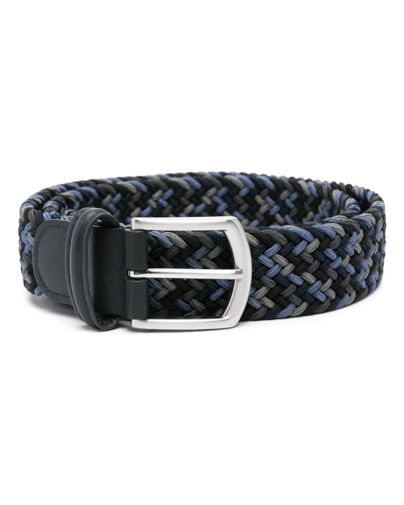 Anderson's Gewebter Stretchgürtel - Blau Blau