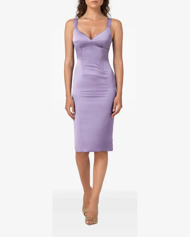 Murmur Haze Midikleid - Violett Violett