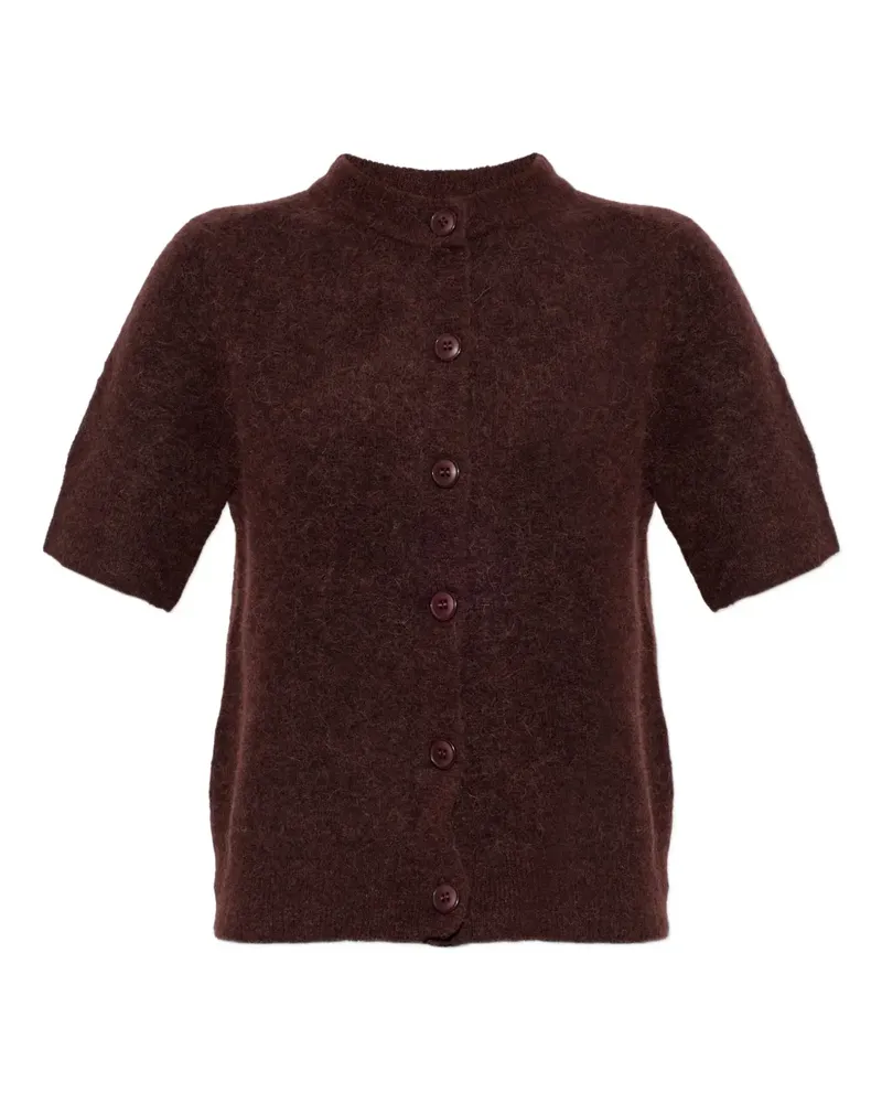 Samsøe & Samsøe button-fastening short-sleeved cardigan - Braun Braun