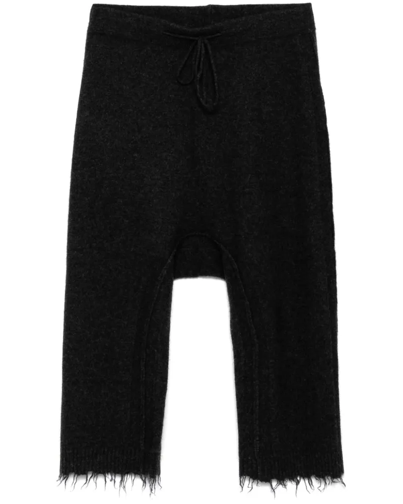 Studiorundholz Gestrickte Cropped-Hose - Grau Grau