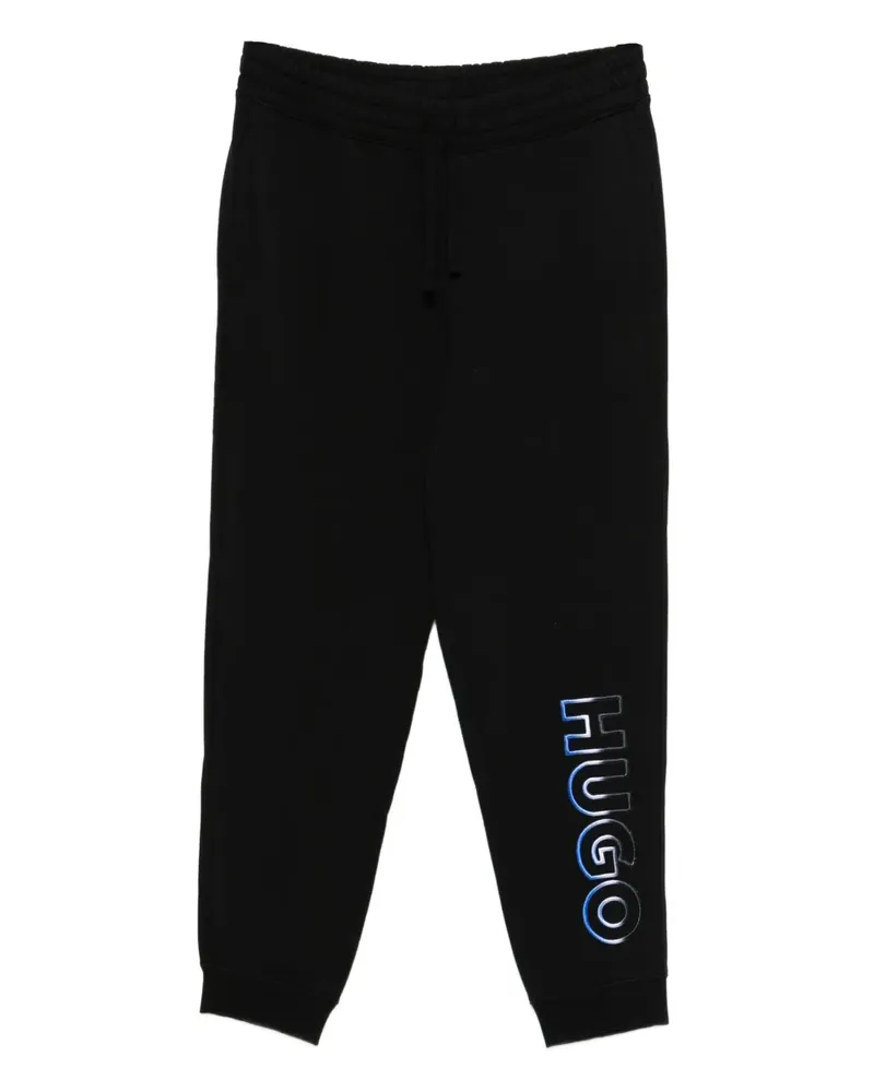 HUGO BOSS Jogginghose mit Logo-Stickerei - Schwarz Schwarz