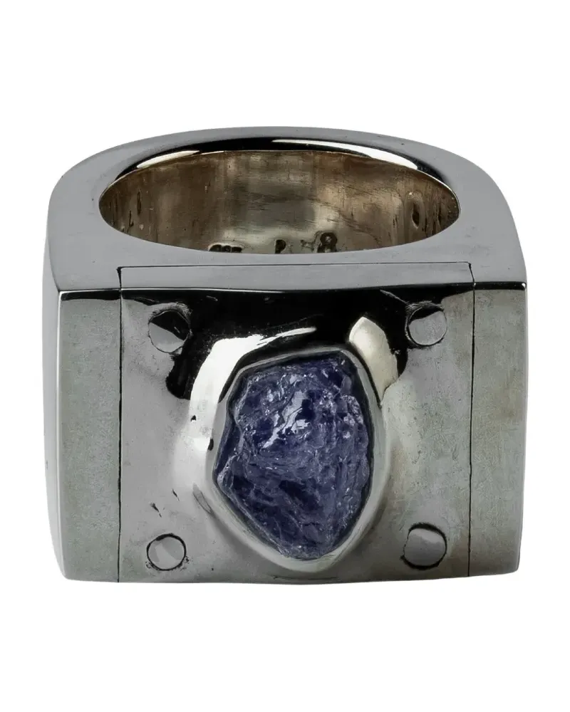 Parts Of Four Plate Ring aus Tansanit - Silber Silber