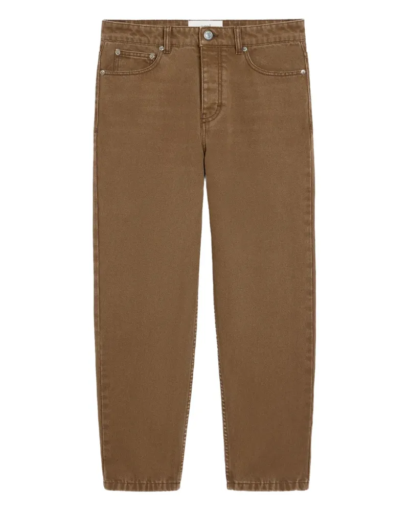 AMI Paris Jeans mit Tapered-Bein - Braun Braun