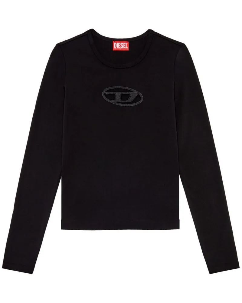 Diesel T-Angie Langarmshirt - Schwarz Schwarz