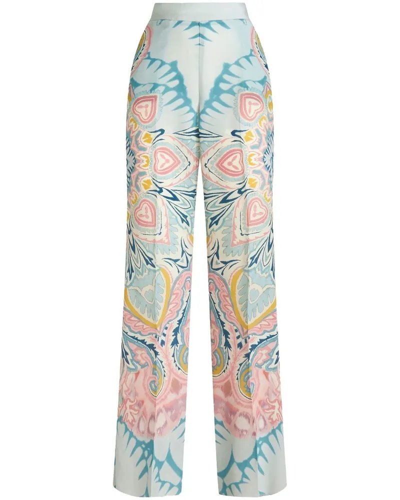 Etro Hose mit Satin-Finish - Blau Blau