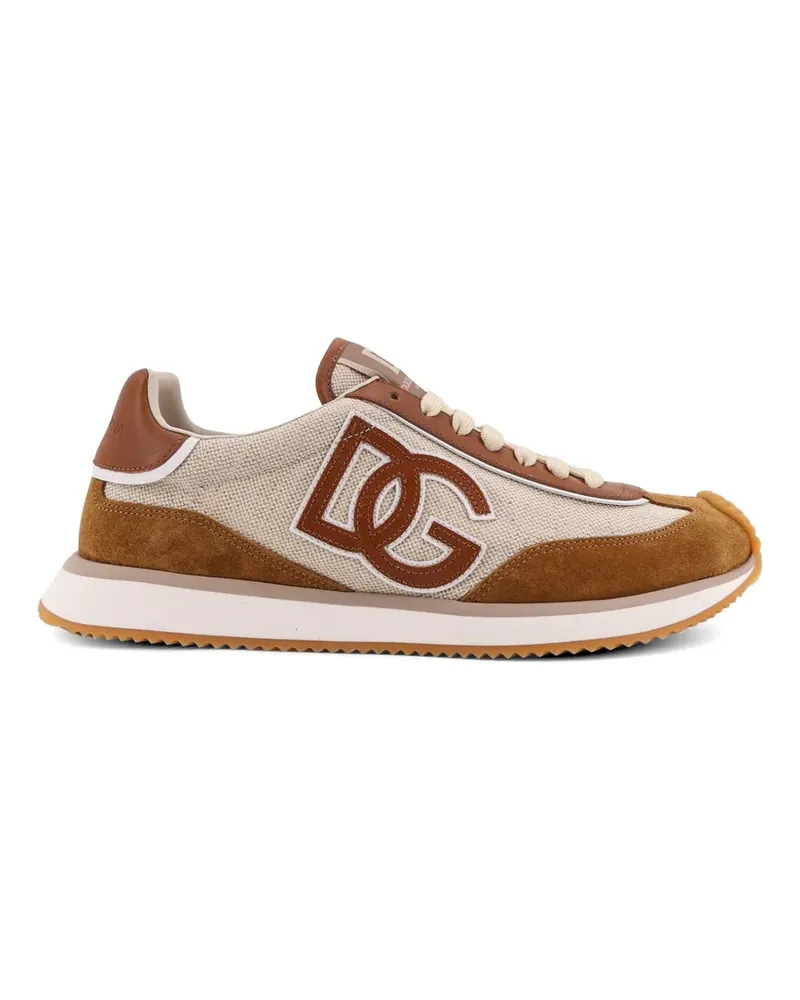 Dolce & Gabbana Sneakers mit Logo-Detail - Nude Nude