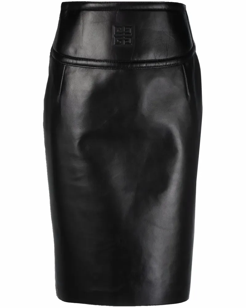 Givenchy Rock mit Logo-Prägung - Schwarz Schwarz