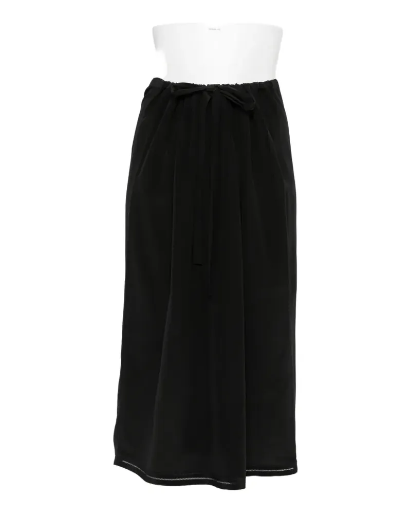 Totême drawstring-waist midi skirt - Schwarz Schwarz