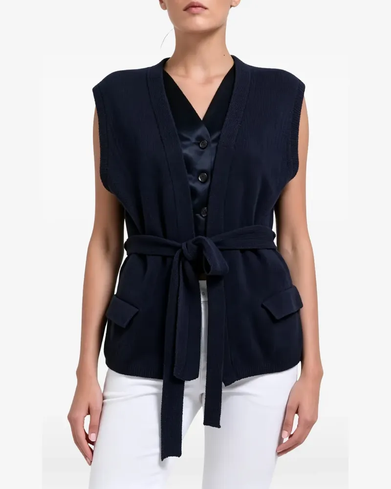 Brunello Cucinelli Ärmelloser Cardigan - Blau Blau