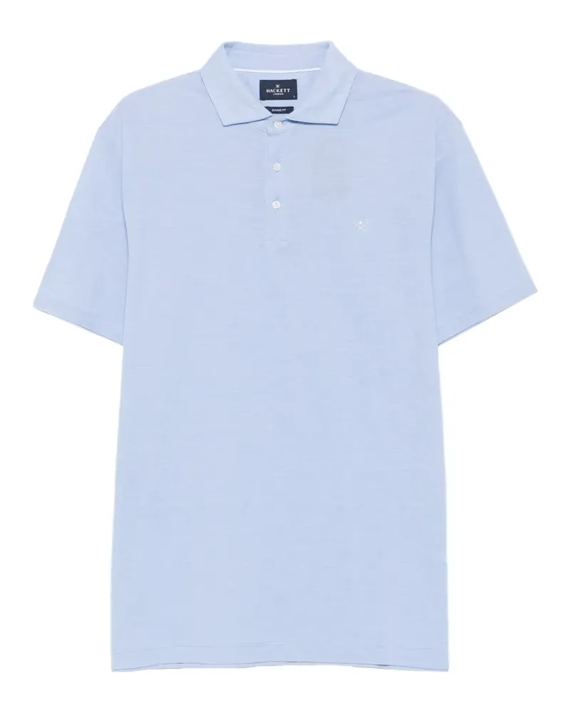 Hackett Poloshirt mit Logo-Stickerei - Blau Blau