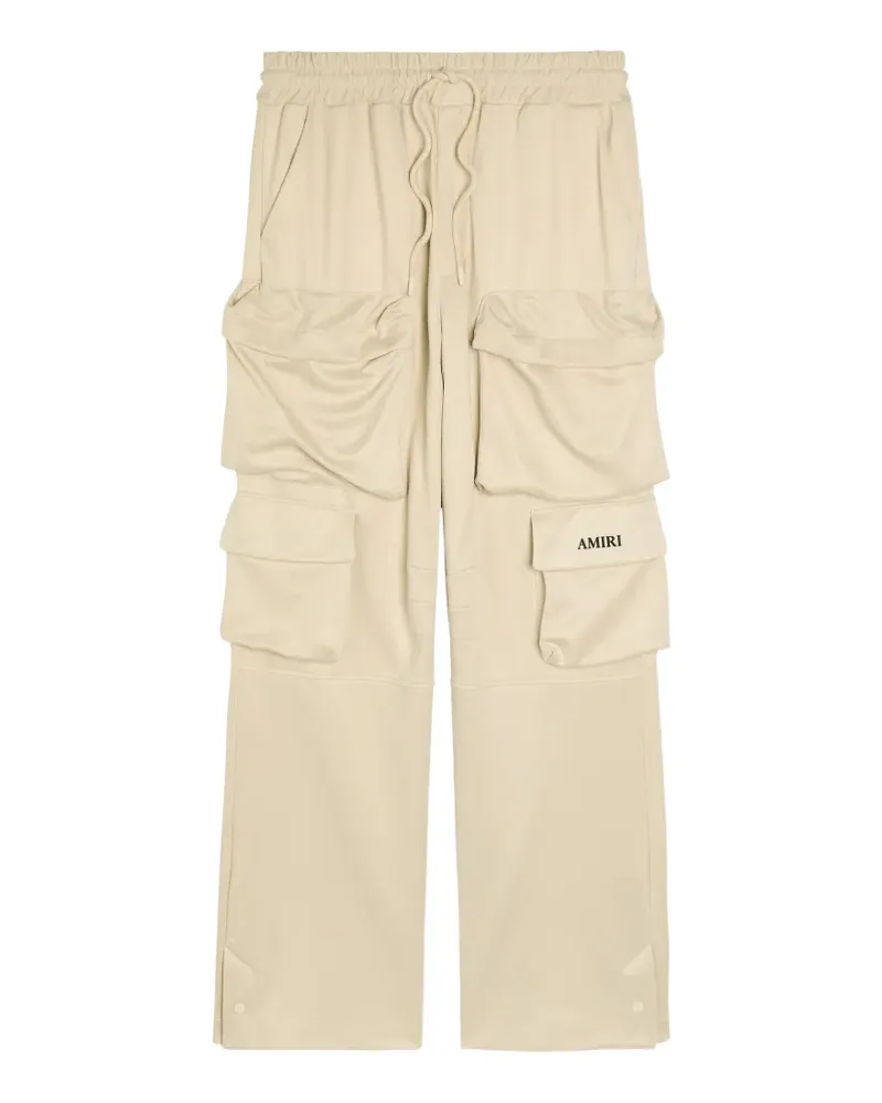 Amiri drawstring-waist cargo trousers - Nude Nude