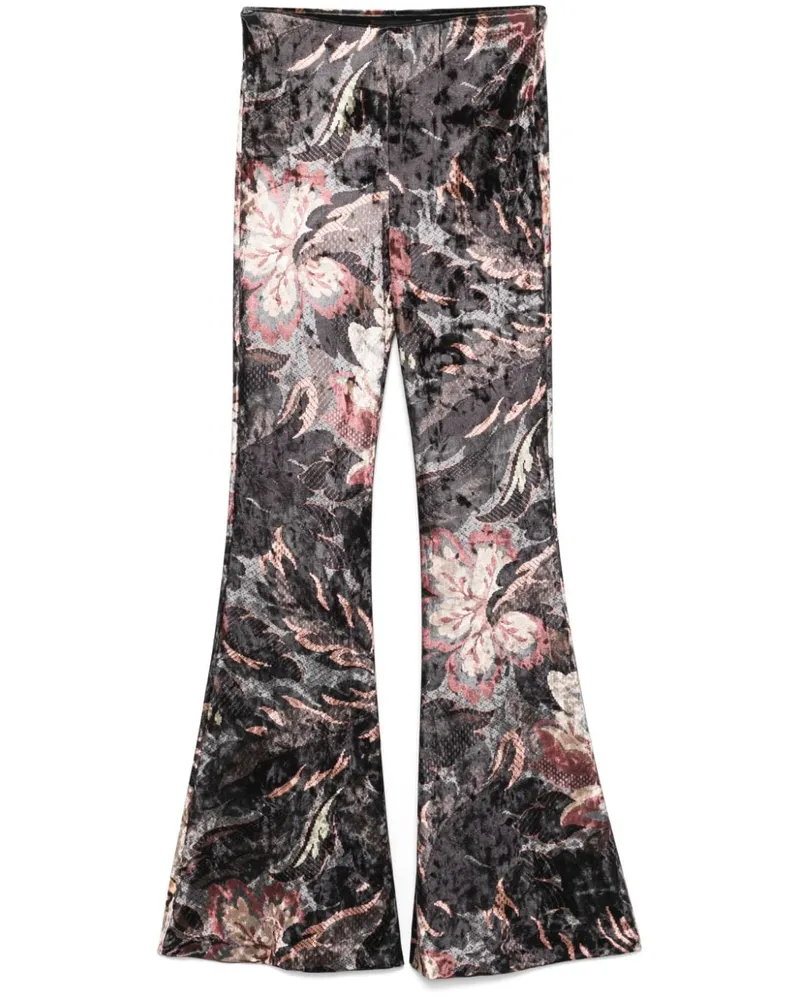 Etro Hose mit Blumen-Print - Mehrfarbig Mehrfarbig