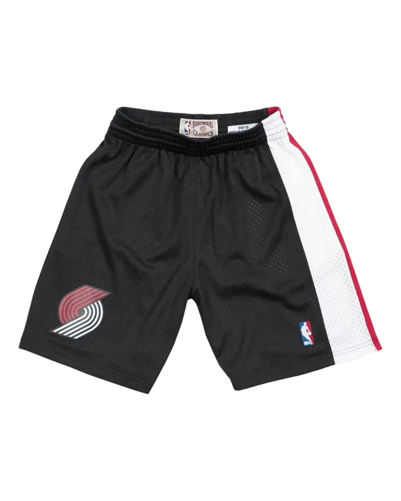 Mitchell & Ness x NBA Blazers 99-00 Swingman Road Shorts - Schwarz Schwarz