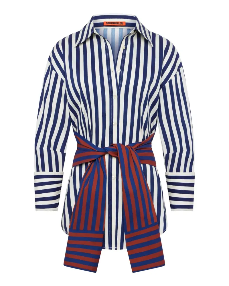 Simon Miller Gestreiftes Inna Hemd - Blau Blau