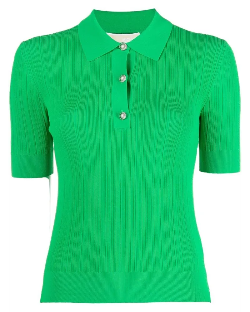 Michael Kors Texturiertes Poloshirt - Grün Grün
