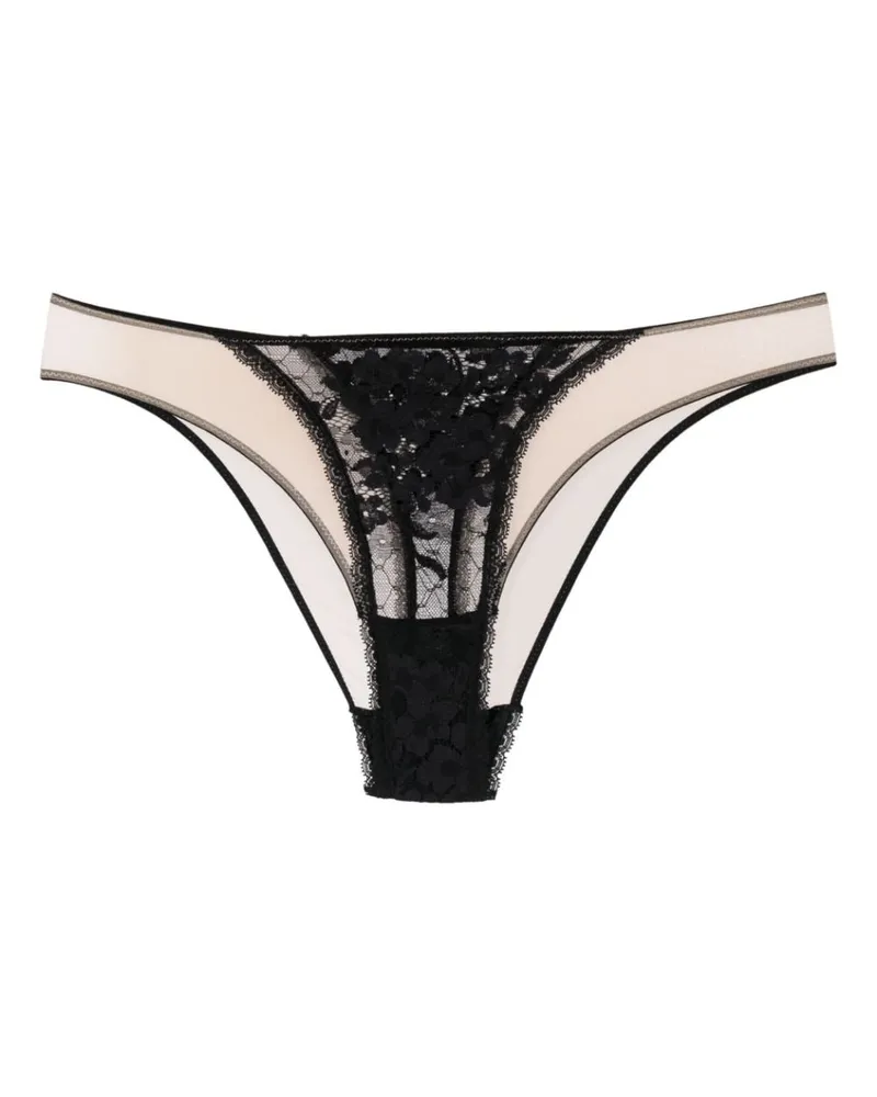 Wolford Transparenter Slip - Schwarz Schwarz