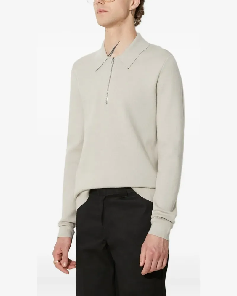 Samsøe & Samsøe Poloshirt mit langen Ärmeln - Nude Nude