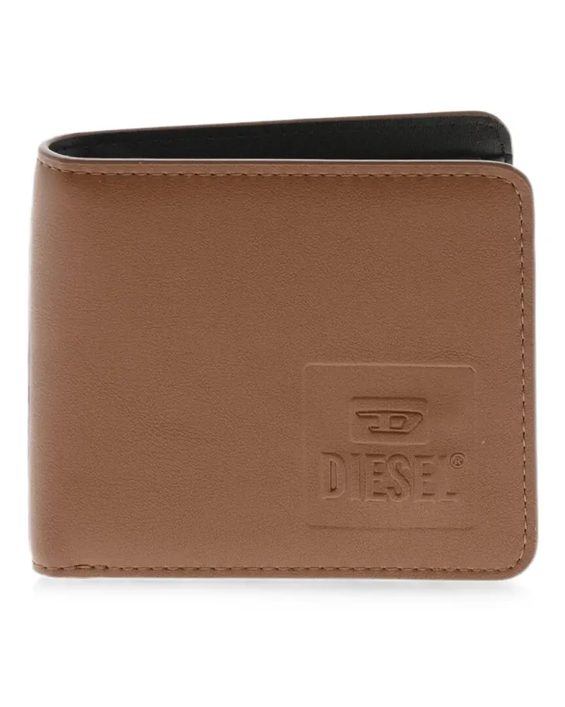Diesel debossed-logo wallet - Braun Braun