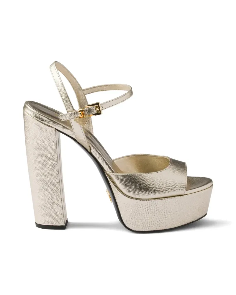 Prada Sandalen mit Knöchelriemen - Gold Gold