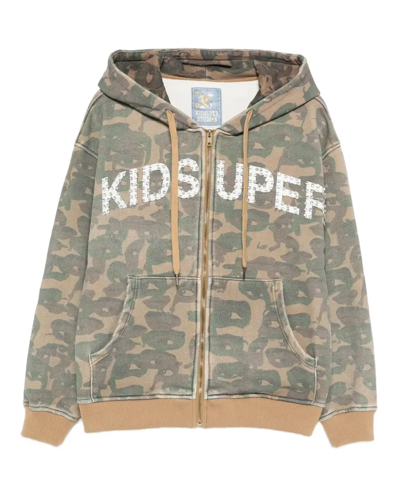 KidSuper camouflage hoodie - Grün Grün