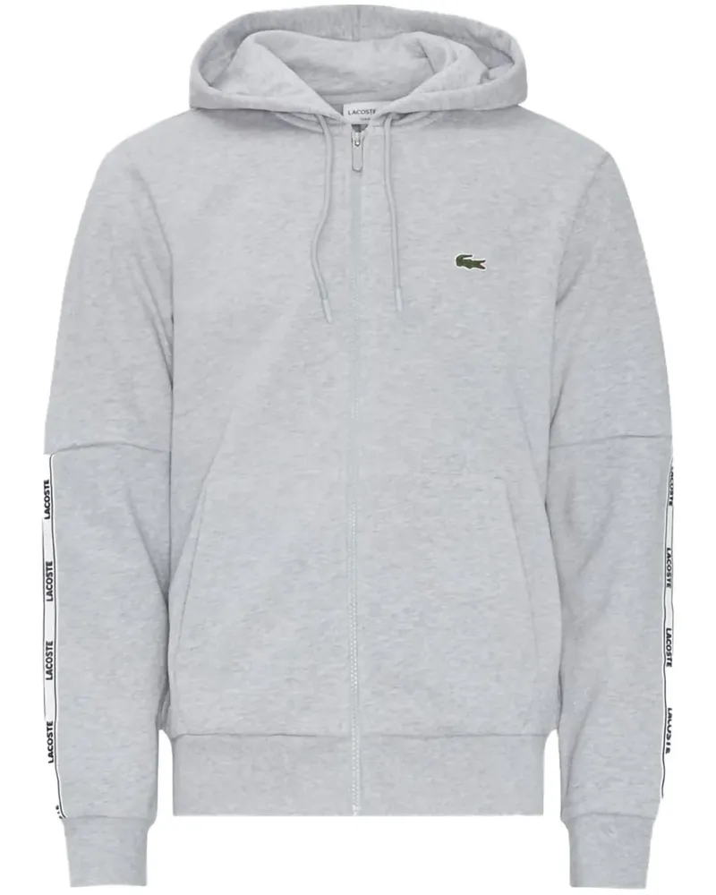 Lacoste Silver" Fleece-Hoodie mit Reißverschluss - Grau Grau