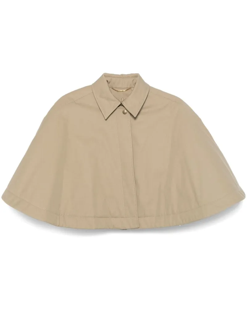 Chloé Cropped-Cape aus Gabardine - Nude Nude
