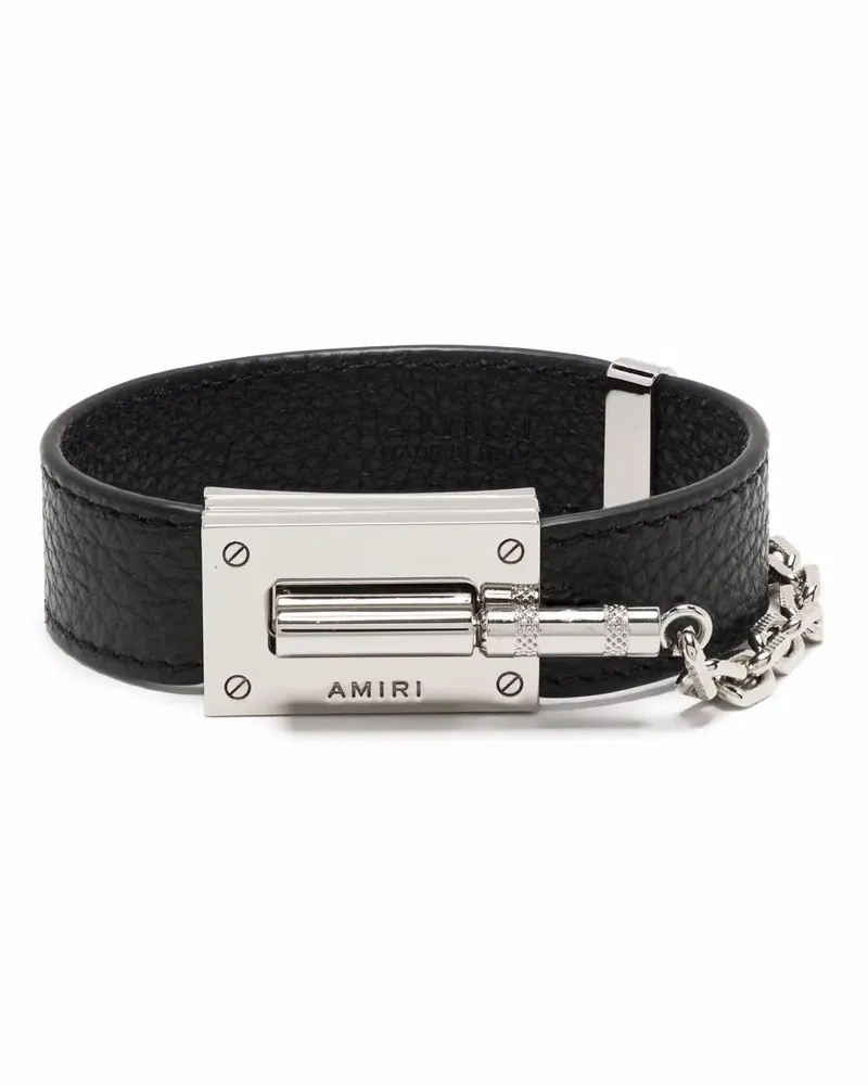 Amiri Amp-Jack Armband mit Logo - Schwarz Schwarz
