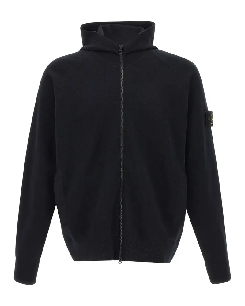 Stone Island zip-up hoodie - Schwarz Schwarz