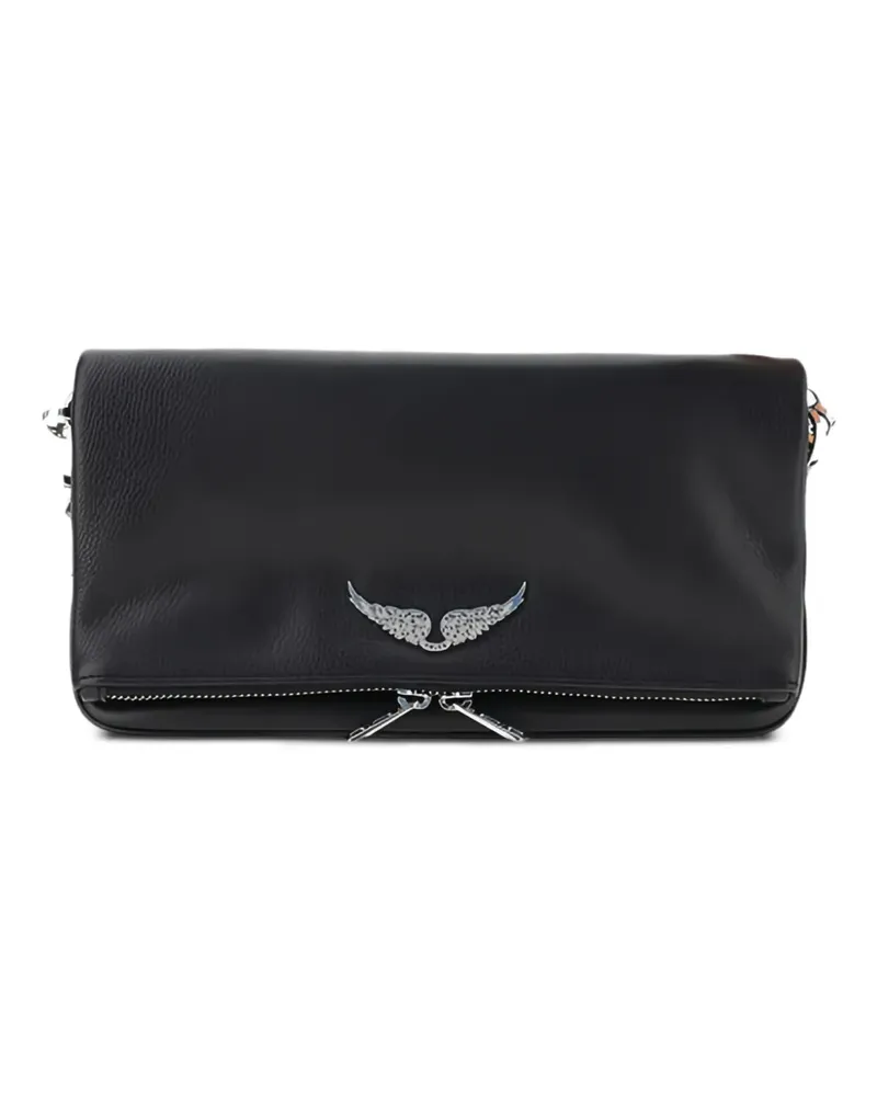 Zadig & Voltaire Schultertasche aus strukturiertem Leder - Schwarz Schwarz