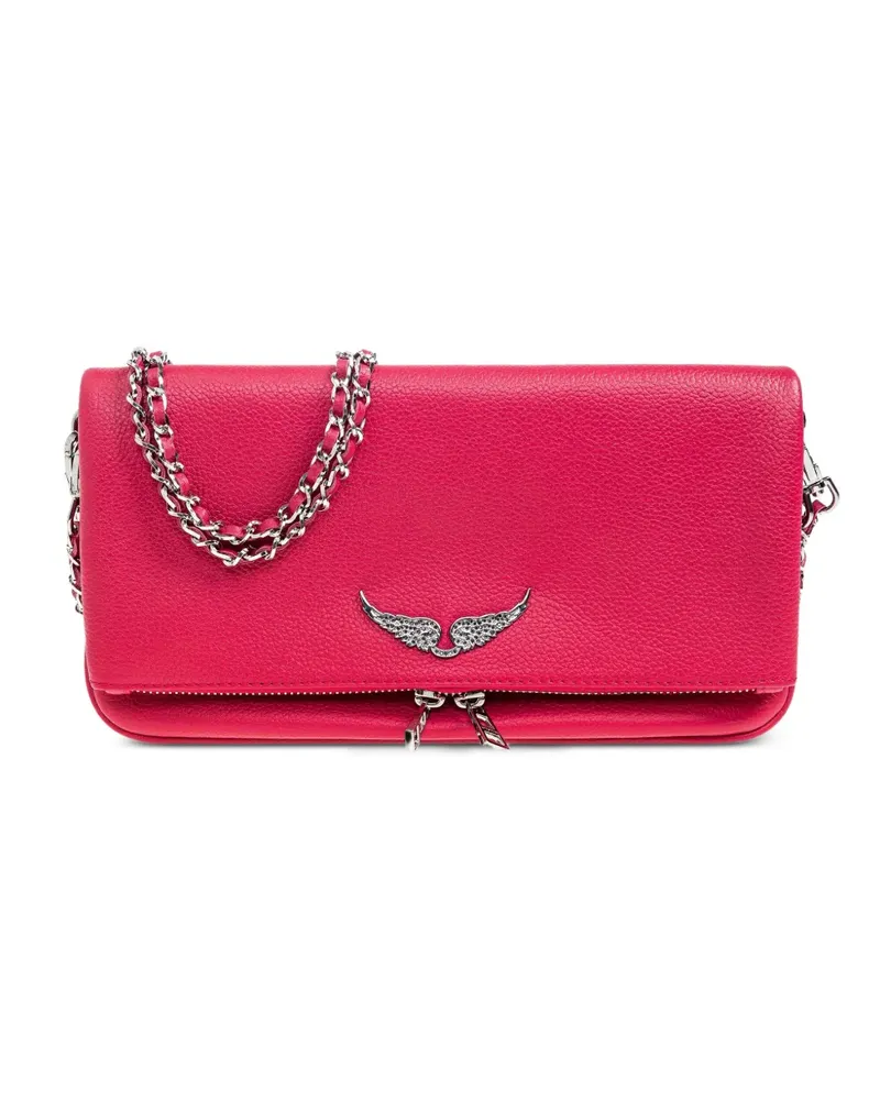 Zadig & Voltaire Schultertasche aus strukturiertem Leder - Rosa Rosa