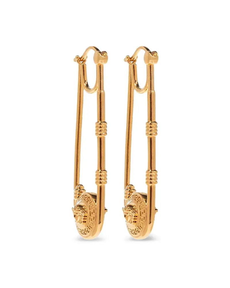 Versace Ohrringe im Sicherheitsnadel-Design - Gold Gold