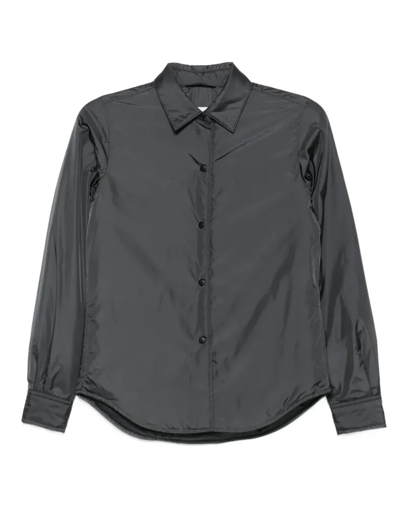 ASPESI Wattiertes Hemd mit Druckknopfverschluss - Grau Grau