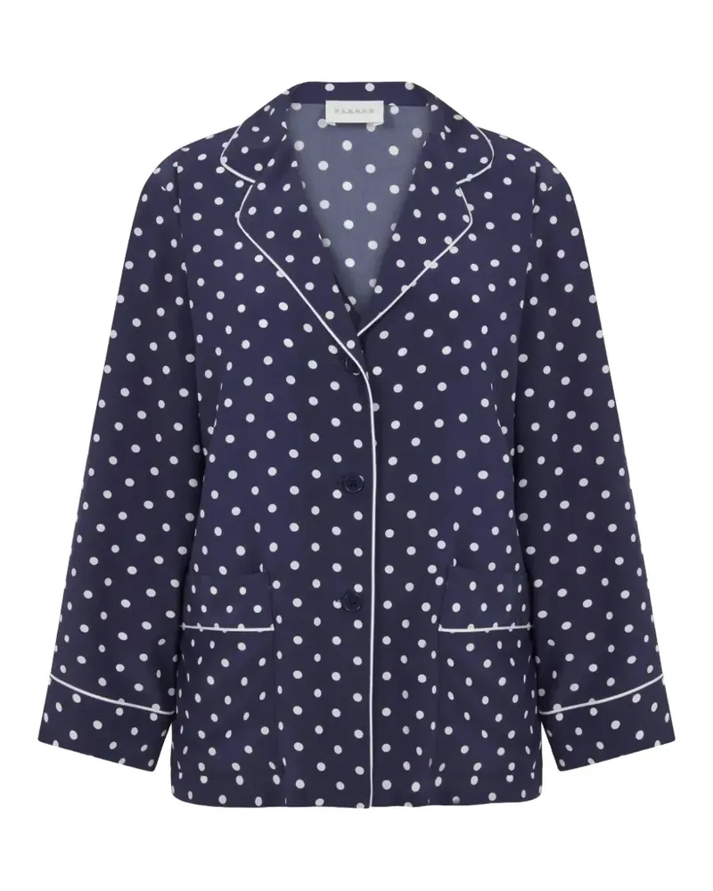 P.A.R.O.S.H. P.A.R.O H. Hemd mit Polka Dots - Blau Blau