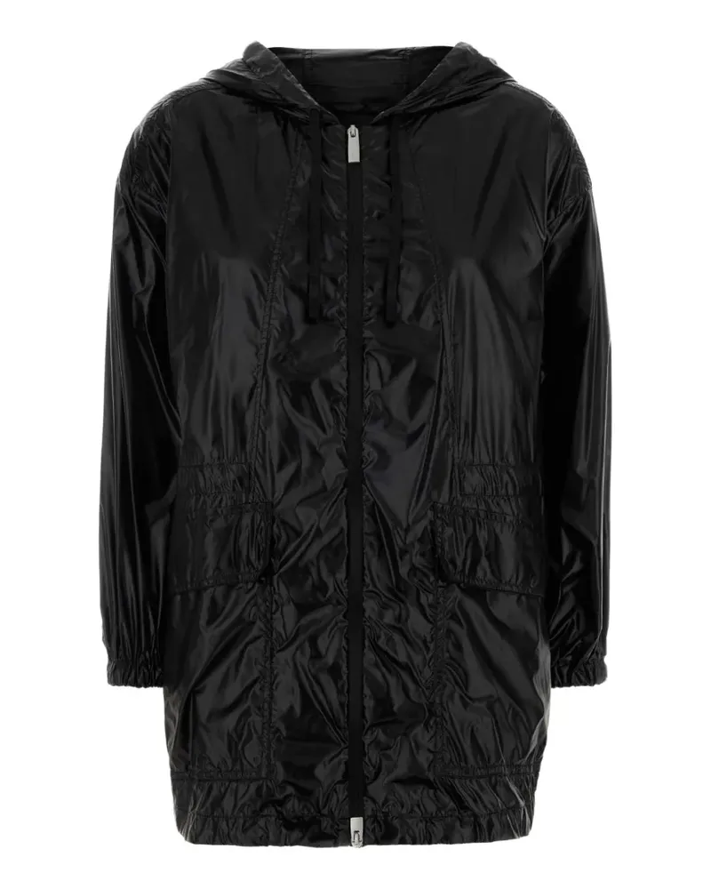 Herno Kapuzenjacke mit Kordelzug - Schwarz Schwarz