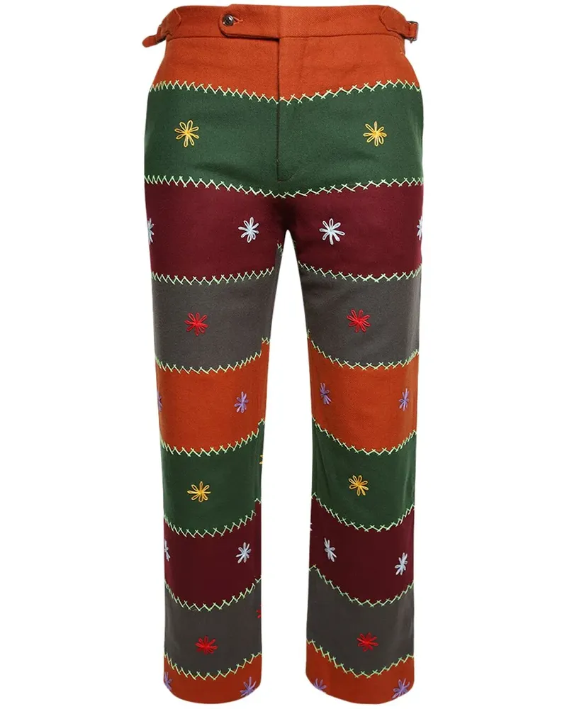 BODE Gesteppte Hose mit Stickerei - Mehrfarbig Mehrfarbig